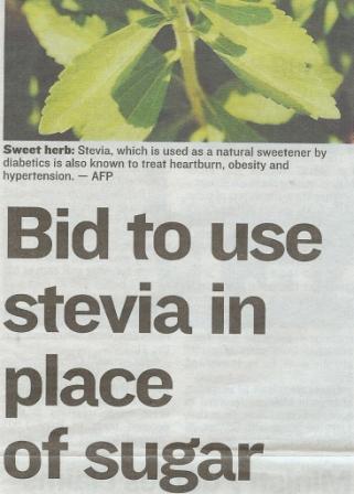 The Star says "Stevia"