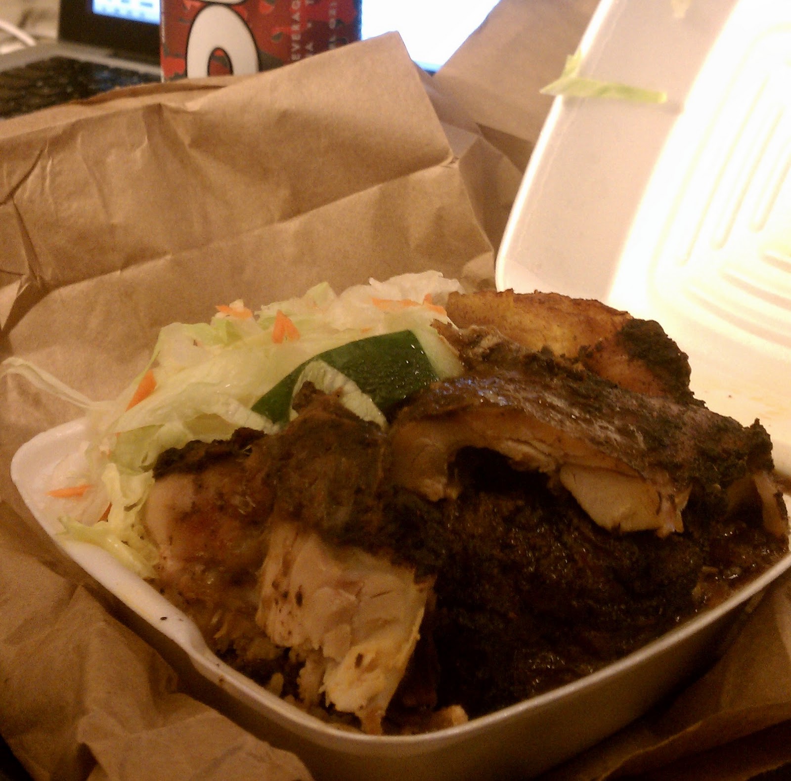 Law & Food Dueling Jerk Chickens