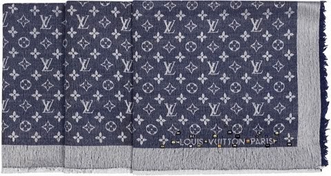 The Fashion Fusion: Review: LV monogram denim grunge shawl