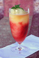 raspberry-citrus slushies