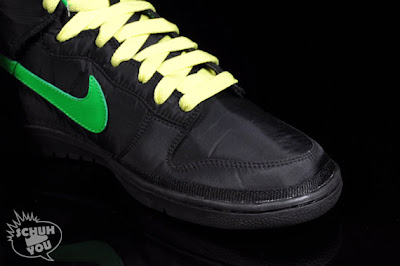 SoleSurvivor Detroit: Nike Dunk High Nylon (Black/Neon Green/Yellow)