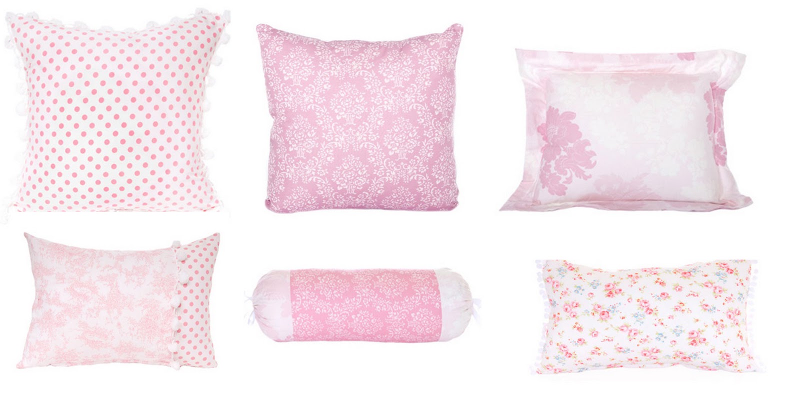 Little People's Linen: Pink Decorative Cushions