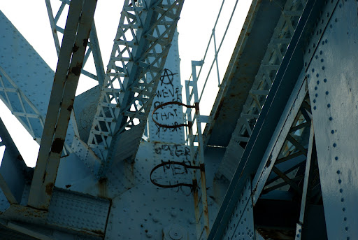 Graffiti on Johnson Street Bridge, Victoria, BC, Canada