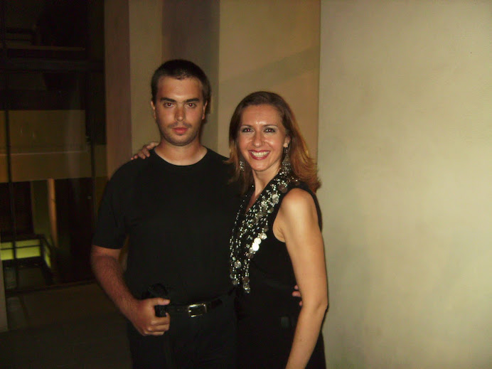 Javi y Jasmina Petrovic en verano de 2009