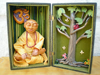 Buddha in a Vintage Box -Art Doll