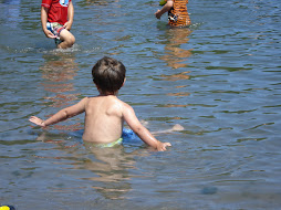 Relaxing in the water