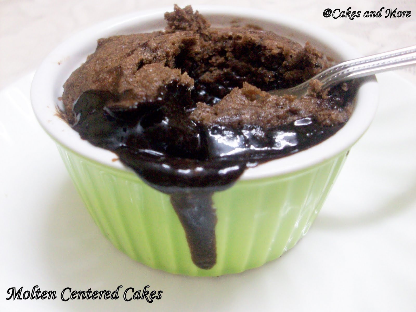 Choc Molten Lava Cake With Ice Cream Choc Molten Lava Cake With Ice Cream
