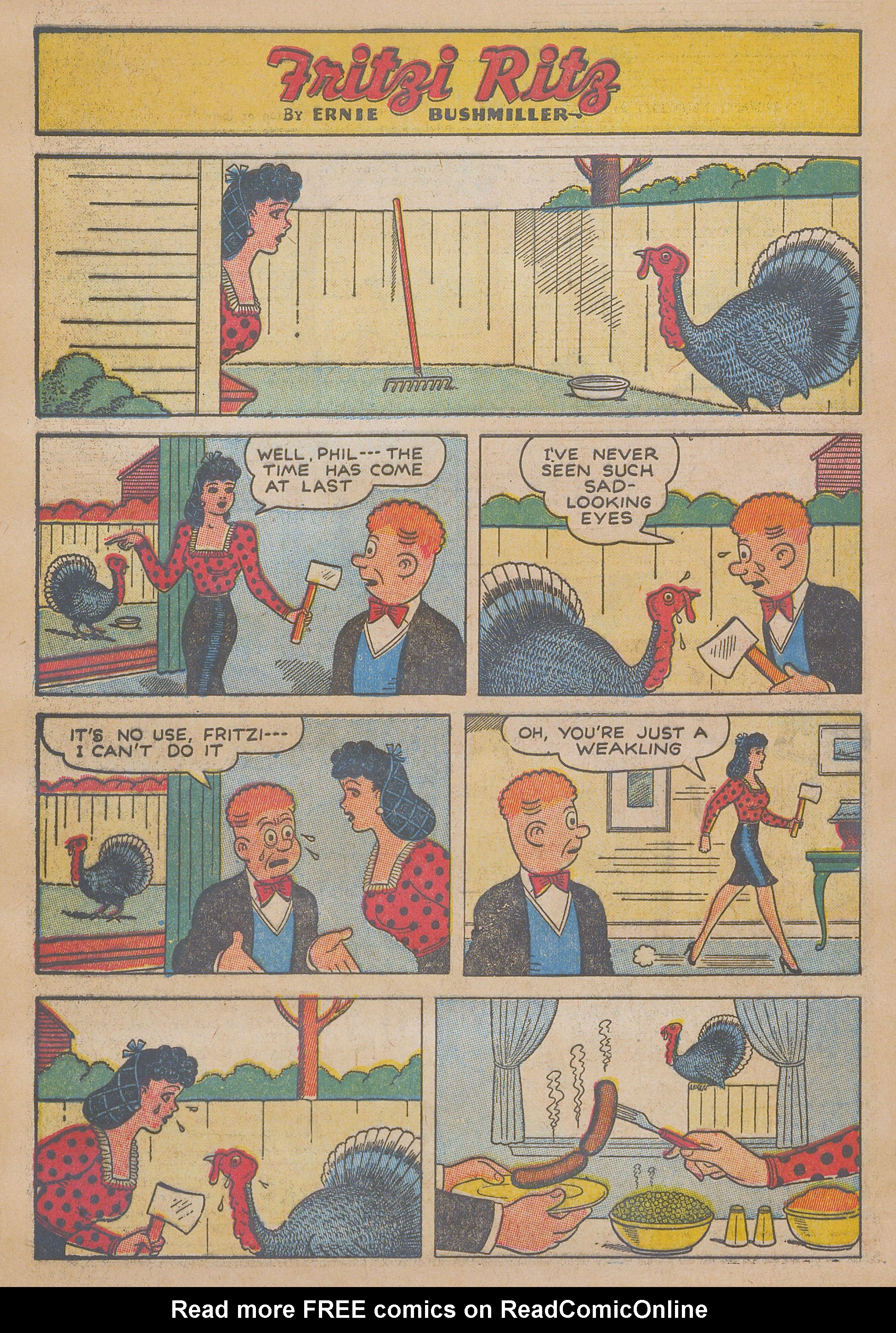 Read online Fritzi Ritz (1953) comic -  Issue #50 - 34