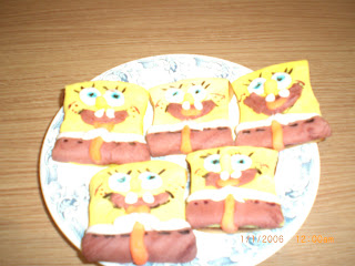  Galletas de bob esponja 