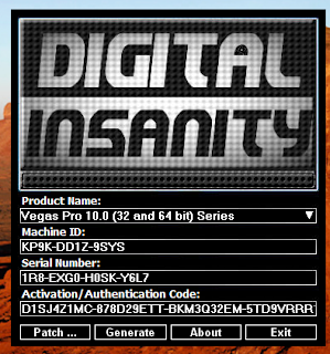 sony vegas pro 10 keygen digital insanity download