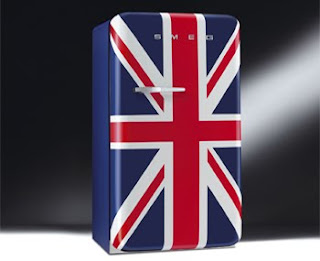 Frigorífico SMEG com a bandeira do Reino Unido um verdadeiro ícone ao estilo retro.