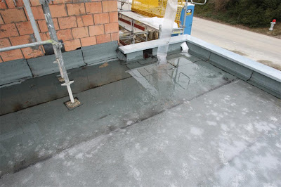 Unser Hausbauprojekt: Wasser auf Garagendach - 26.02.2009