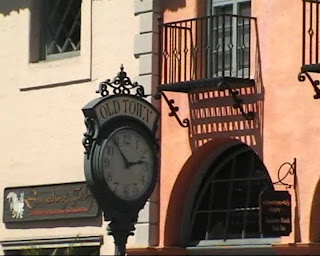 oldtown clock, santa barbara, california