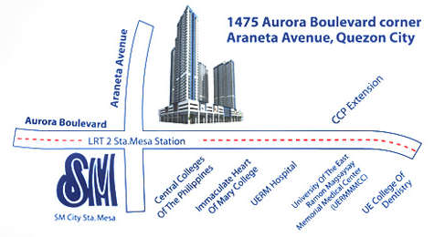 Mezza Map smdevco: GRASS RESIDENCES - Beside SM North Edsa, Quezon City