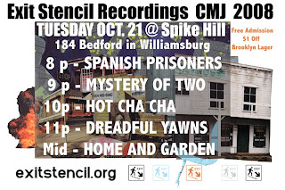 Cleveland's Exit Stencil Recording CMJ Showcase is at Spike Hill on October 21st