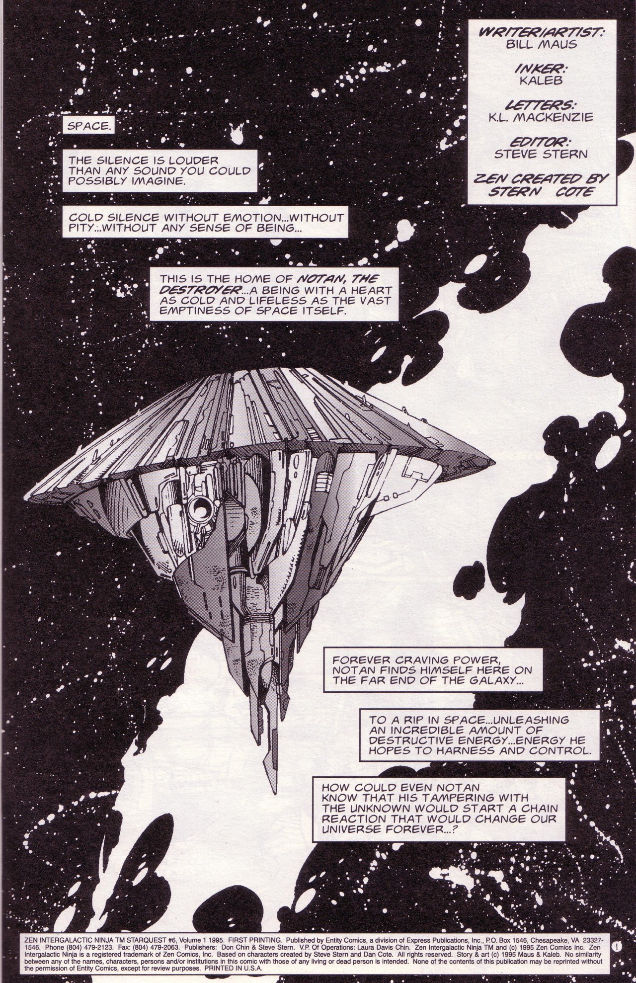Read online Zen Intergalactic Ninja: Starquest comic -  Issue #6 - 3