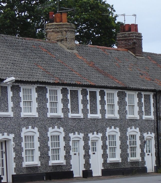 Shirley Goodwin Dyeing2Design Norfolk flint houses