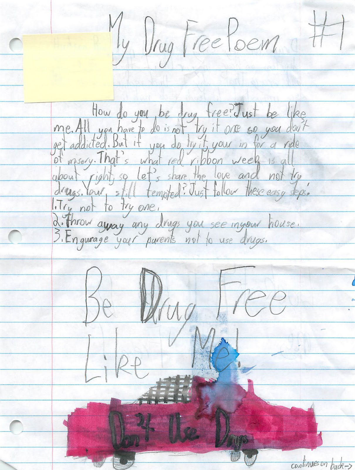 How To Write A Drug Free Poem