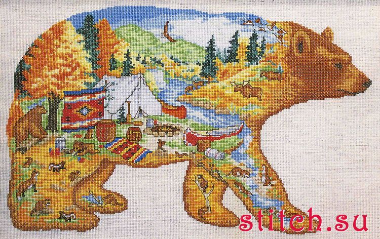 Схема вышивки карта. Вышивка медведь. Набор для вышивания медведь. Авторская вышивка крестом. Вышивка медведь схема.