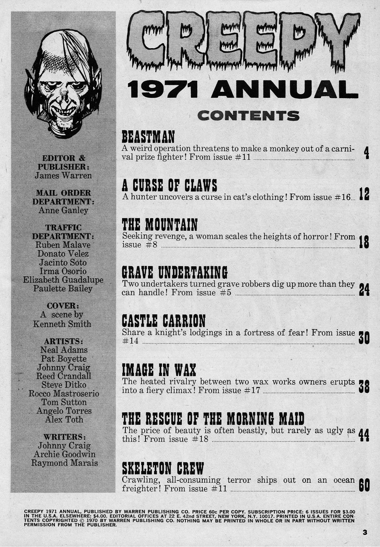 Read online Creepy (1964) comic -  Issue # Annual 1971 - 3