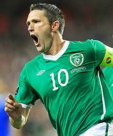 Irish striker Robbie Keane