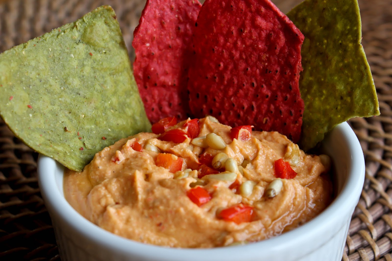Roasted Red Pepper & Pine Nut Hummus