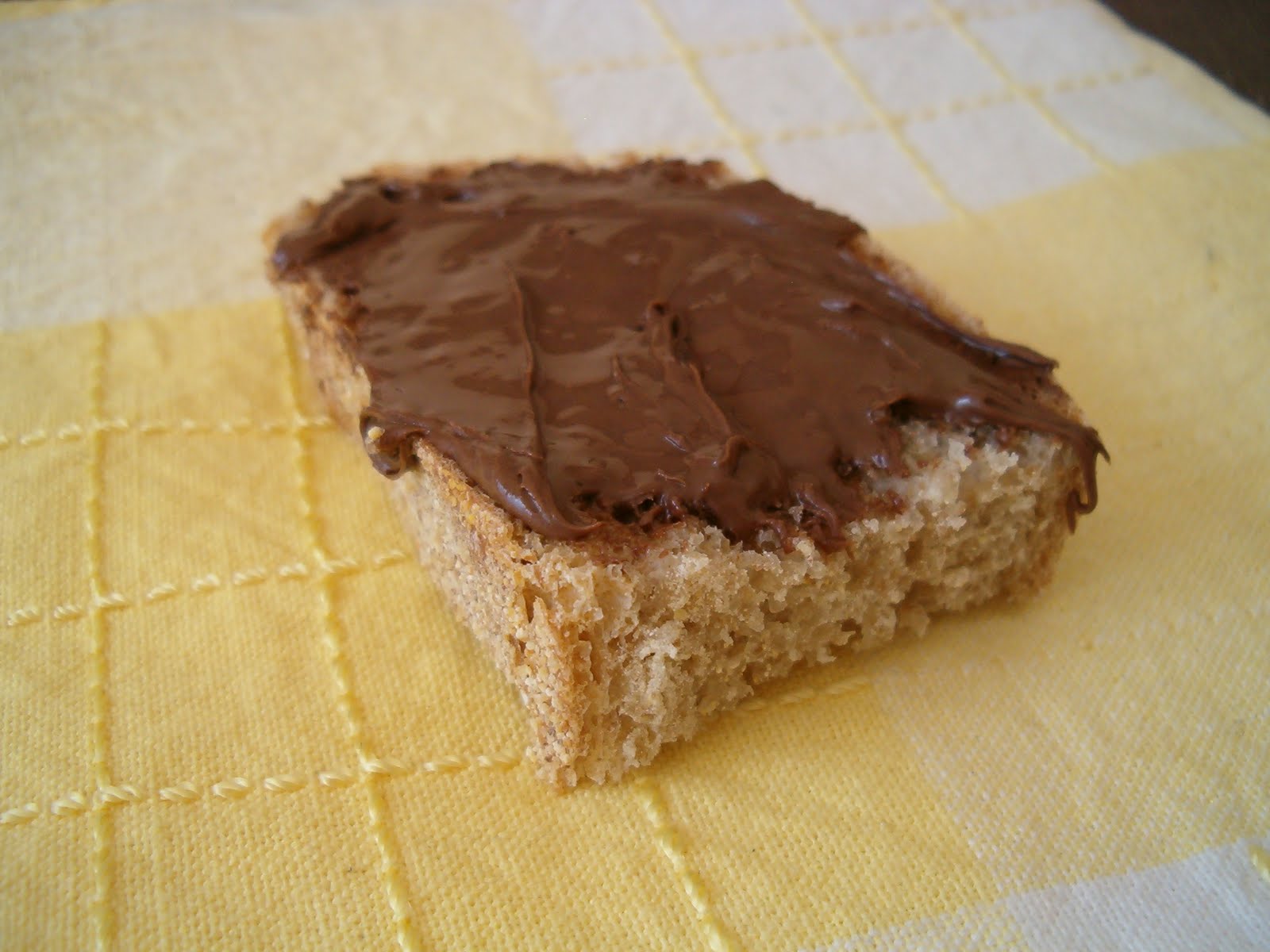 Whole wheat bread with Nutella