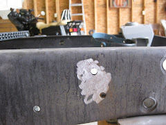 Brake line bracket removed