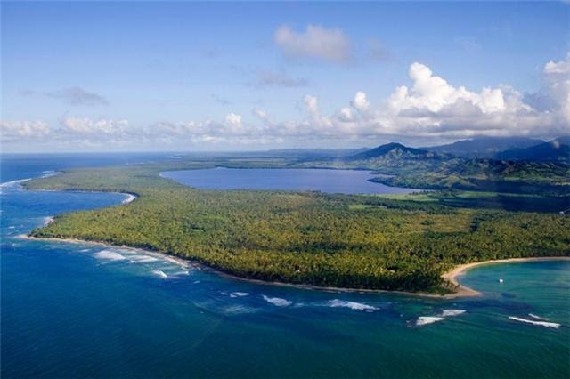 Aerial view of Laguna Limón and Laguna Redonda