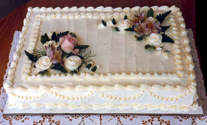 Wedding Sheet Cakes Decorated With Flowers And Decor Love ...