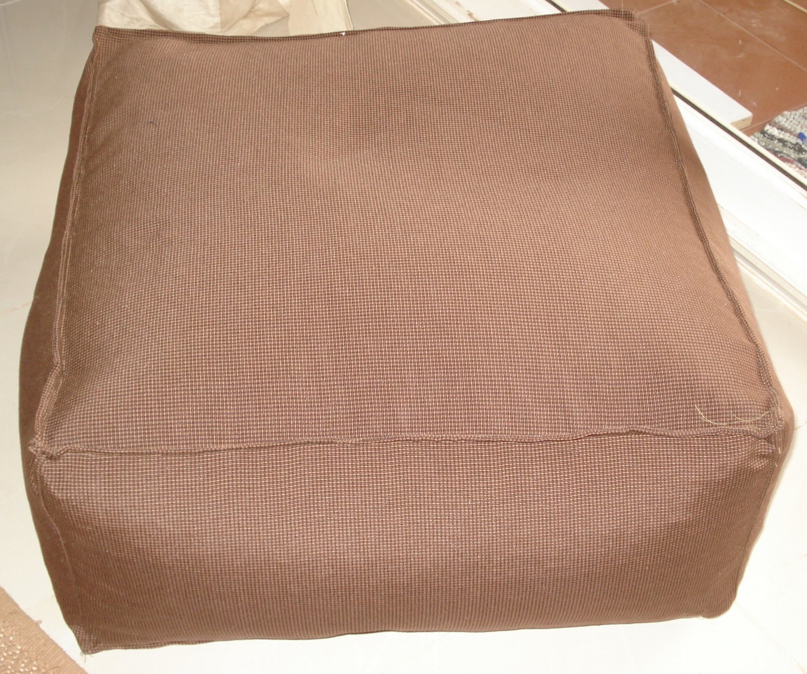 выкройка чехла на пуф