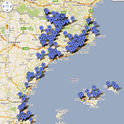Mapa dels refranys de pobles dels Països Catalans