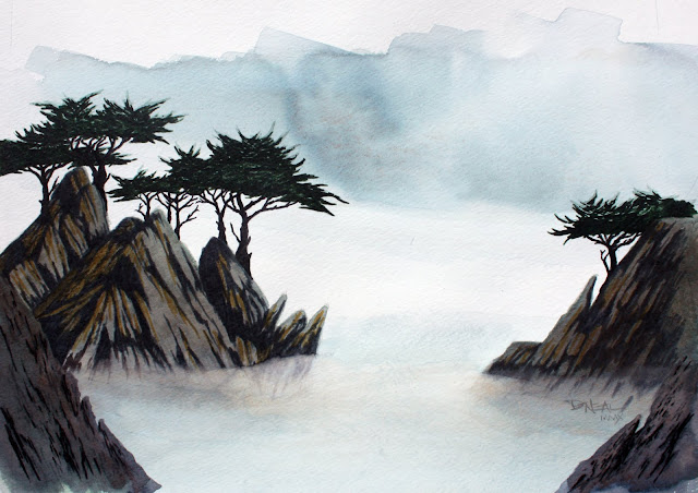 Coastal Cypress #3 ($125 Original; $50 prints)