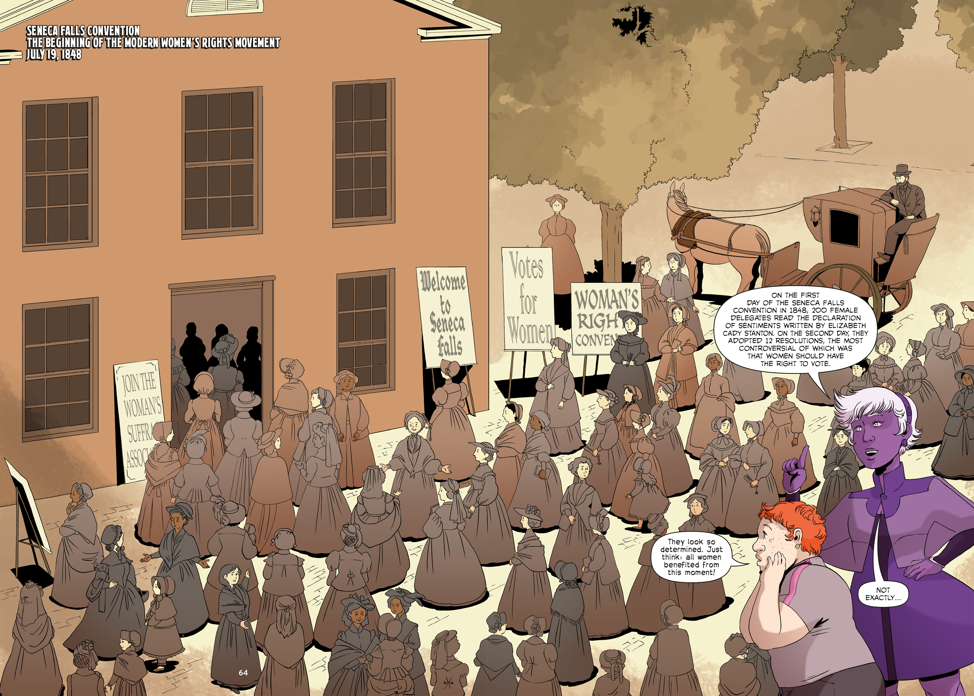Read online Amazons, Abolitionists, and Activists: A Graphic History of Women's Fight for Their Rights comic -  Issue # TPB (Part 1) - 65