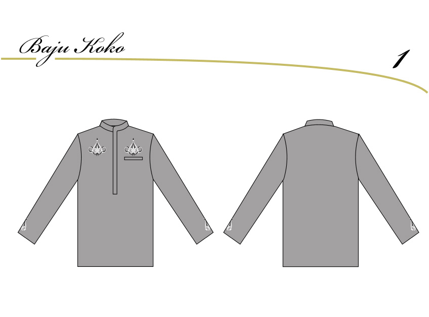21 Trend Populer Baju Koko Vector