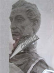 Busto de  Simon Bolivar en el pico Foto tomada en 1951