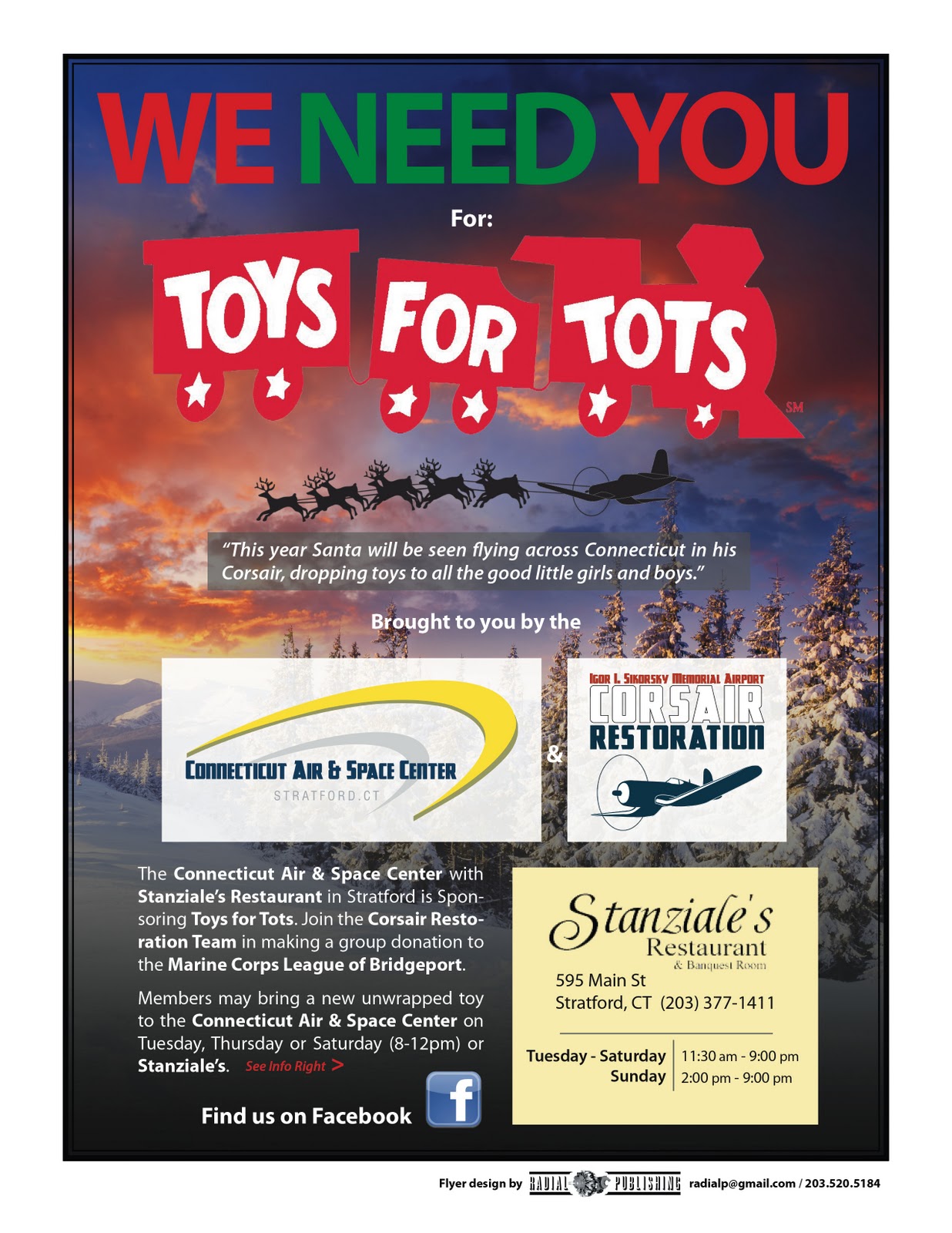 Connecticut Air & Space Center CASC & Toys for Tots Team Up!