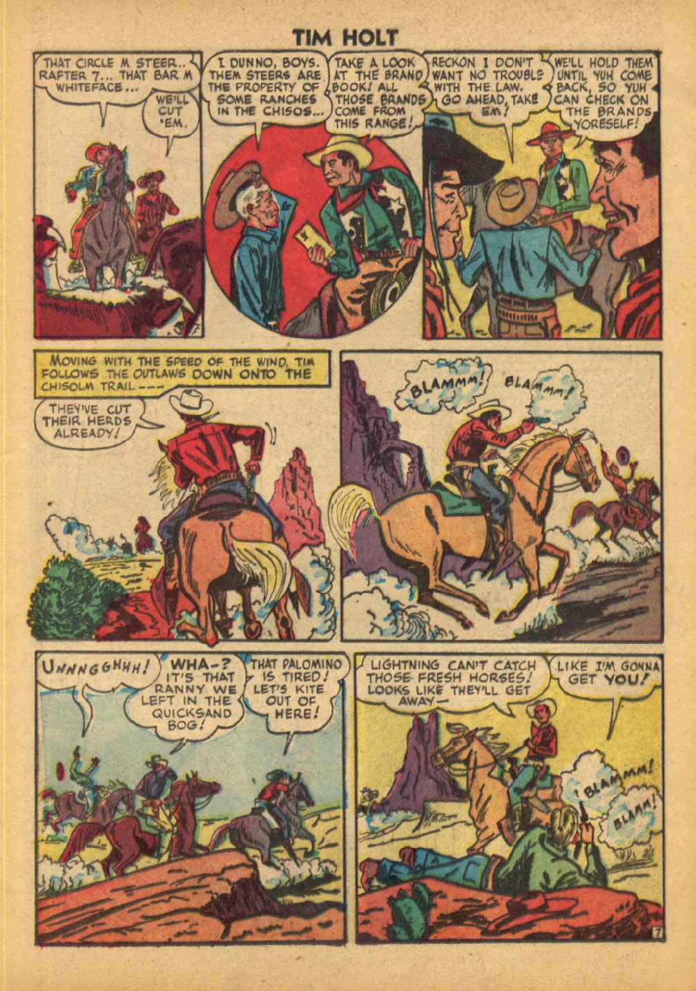 Read online Tim Holt comic -  Issue #4 - 9
