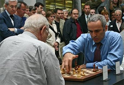 Victor Kortchnoy et Garry Kasparov