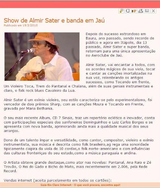 ALMIR SATER (ALMIR - Compositores Geniais Brasileiros