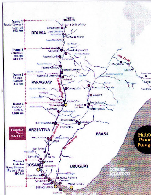 Resultado de imagen para hidrovía Paraná-Paraguay
