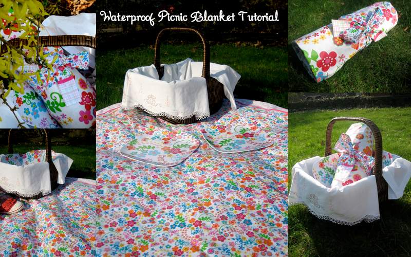 Waterproof Picnic Blanket Tutorial The Cottage Mama - How To Make A Waterproof Picnic Rug Waterproof Picnic Blanket Tutorial The Cottage Mama - How To Make A Waterproof Picnic Rug