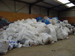 Fertiliser Bags Ready for Baling