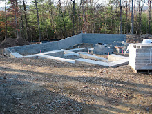Bond beams poured and block foundation laid