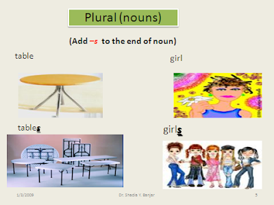 Shadia's Page: REGULAR AND IRREGULAR PLURAL NOUNS
