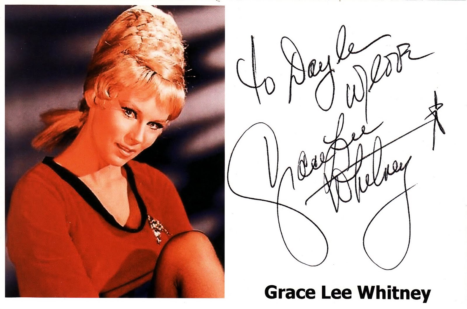 Kiwiautogal’s Autographs: Grace Lee Whitney
