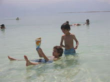 Adam Floating in the Dead Sea with his Cousin Omer in Israel, Summer of 2007