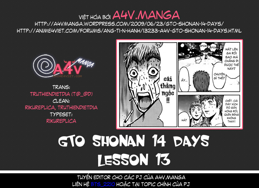 Gto Shonan 14 Days Chap 013 Me Truyện Tranh