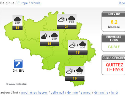 Cumulophobie météo belge