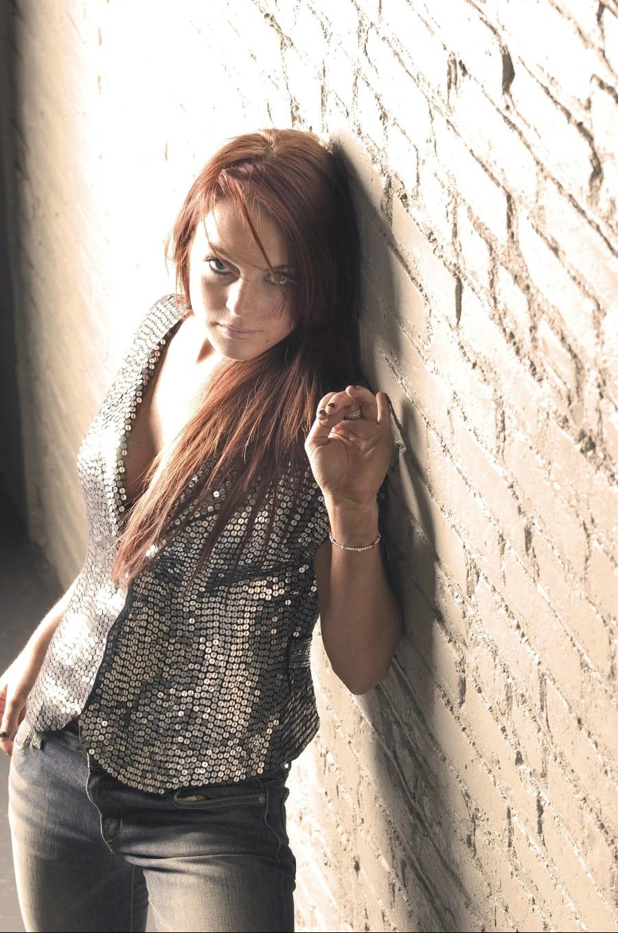 Clean And Shiny >> Ladies in Satin Blouses: lindsay lohan - silver sequin blouse Clean And Shiny >> Ladies in Satin Blouses: lindsay lohan - silver sequin blouse